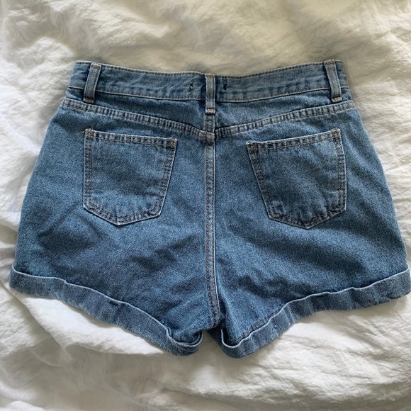Mid Rise Jean Shorts - Picture 2 of 3